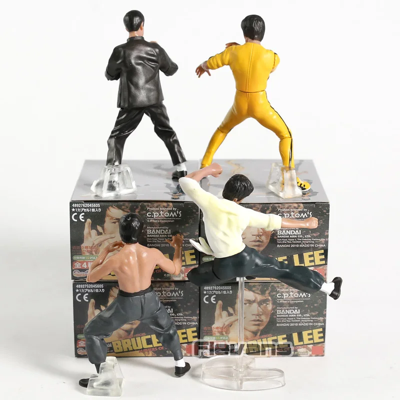 Крутой Брюс Ли кунг фу коллекция фигурок из ПВХ Toys 4 шт./компл.|toys free shipping|bruce leeaction