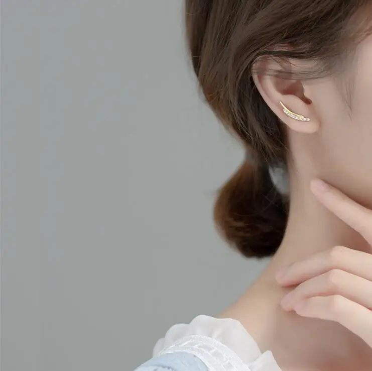 

Серьги-кольца 100% 925 Висячие серьги из серебра 925 пробы серебряные украшения с фианитом