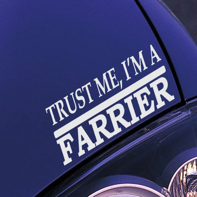 EmpireYing 8 цветов забавные английские буквы Trust Me Farrier автомобильные Стикеры для