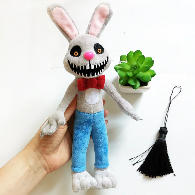 Juguetes de peluche de Mr Hopps 2 para ni&ntilde;os, mu&ntilde;eco de conejo de 28cm, almohada suave, regalos de cumplea&ntilde;os-4