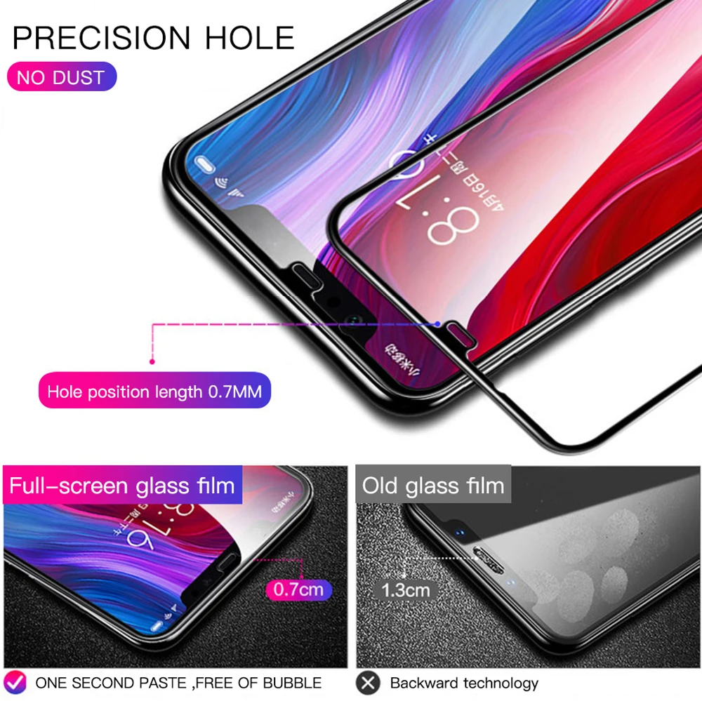 9D 3 шт. полное покрытие закаленное стекло для Xiaomi Redmi Note 9 S 8 T 7 6 A Pro защита экрана 11 10