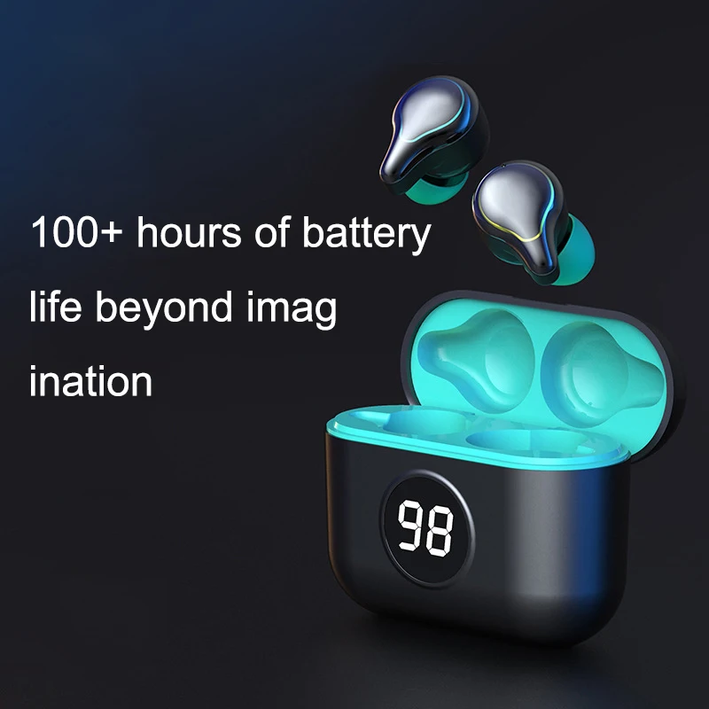 TWS wireless bluetooth headset 5.0 touch smart LED digital charging with Microphone Sports Waterproof Music Earbuds For Phone