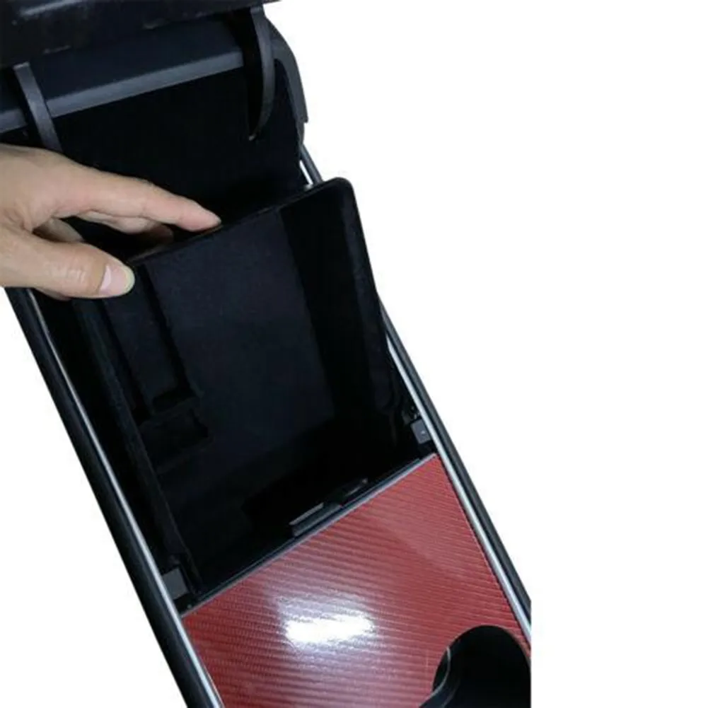 

For Tesla Model 3/Y 2021 Box Tray Storage ABS Car Case Console Control Flocking