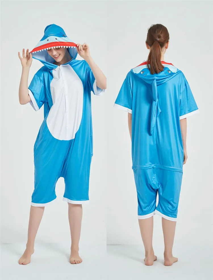 HKSNG 2020 новый стиль для взрослых летний кигуруми медведь лиса Пингвин Тигр