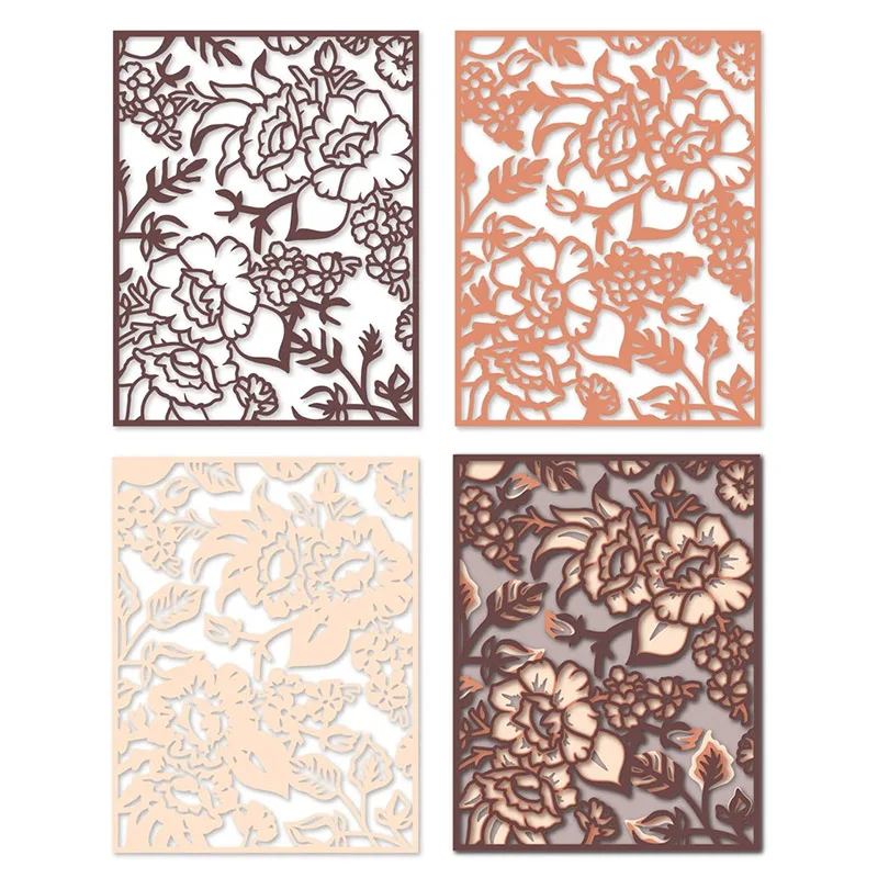 3 шт./компл. многослойный элегантный цветочный кластер металлические режущие