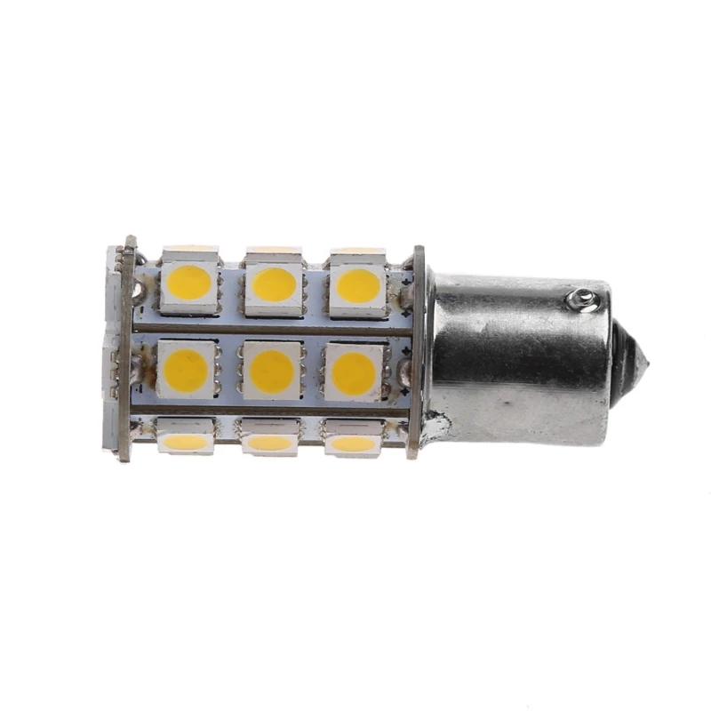 

Car Warm White 1156 BA15S Camper Trailer 5050 27-SMD LED Interior Light Bulb T21E