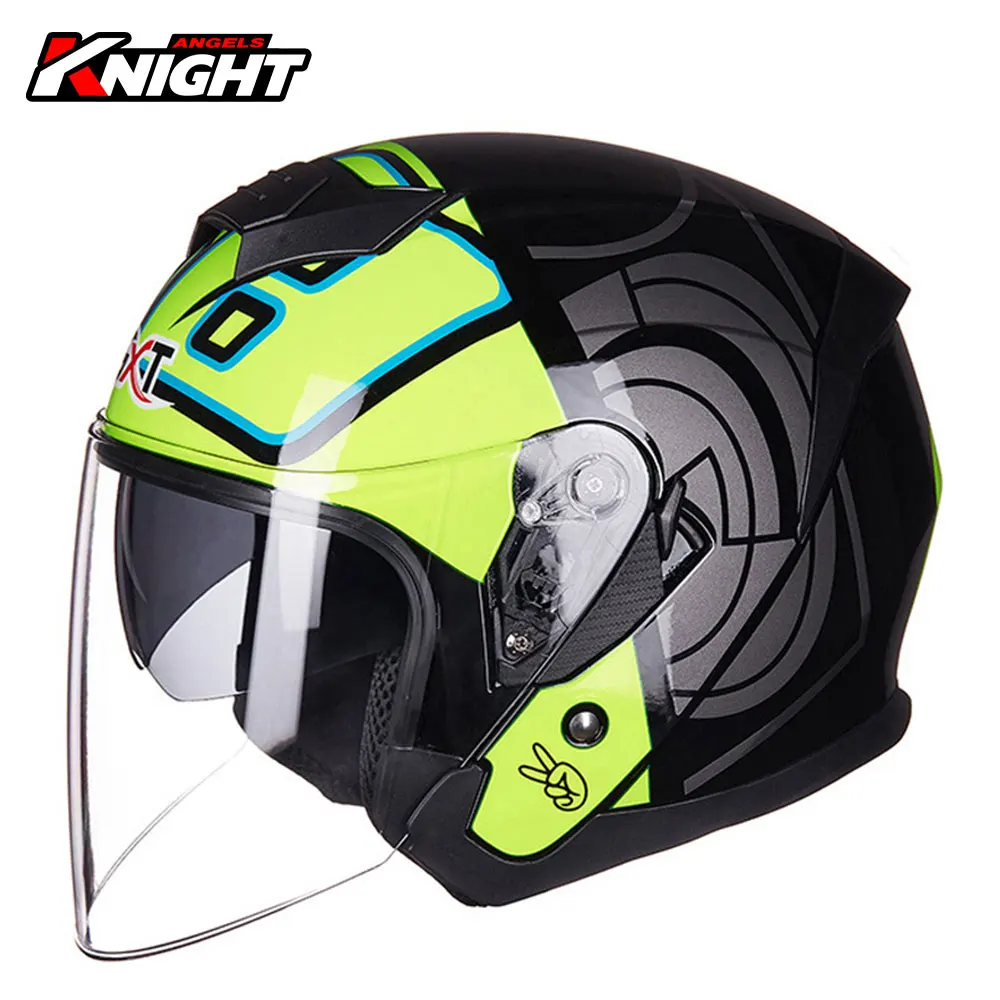 GXT Новый мотоциклетный шлем с открытым лицом модный Байкерский двойным