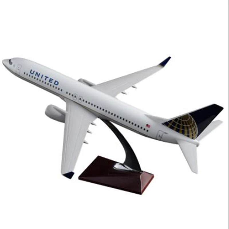 40 см B737-800 большой United игрушечные модели самолетов литья под давлением Пластик