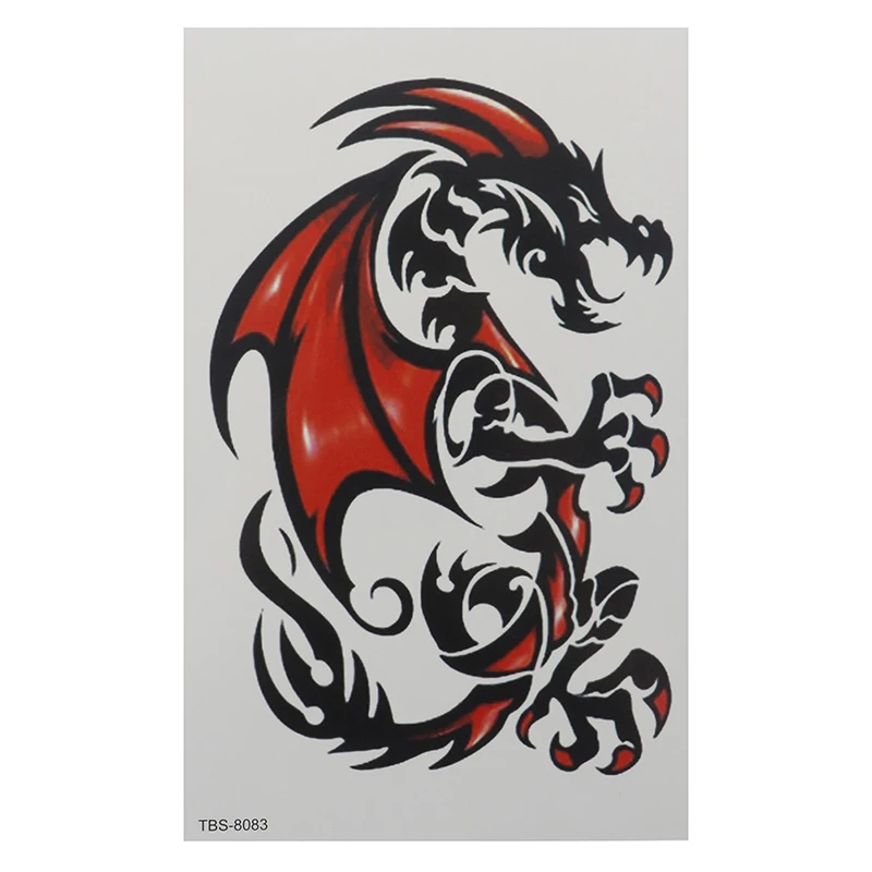 Временная татуировка наклейка волк Скорпион Дракон боди арт