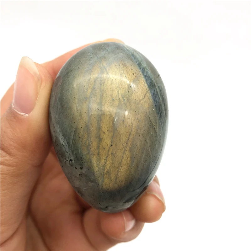

Drop Shipping 1PC Natural Labradorite Egg Mineral Healing Crystals Gemstone Specimen Home Decor Natural Stones and Crystals