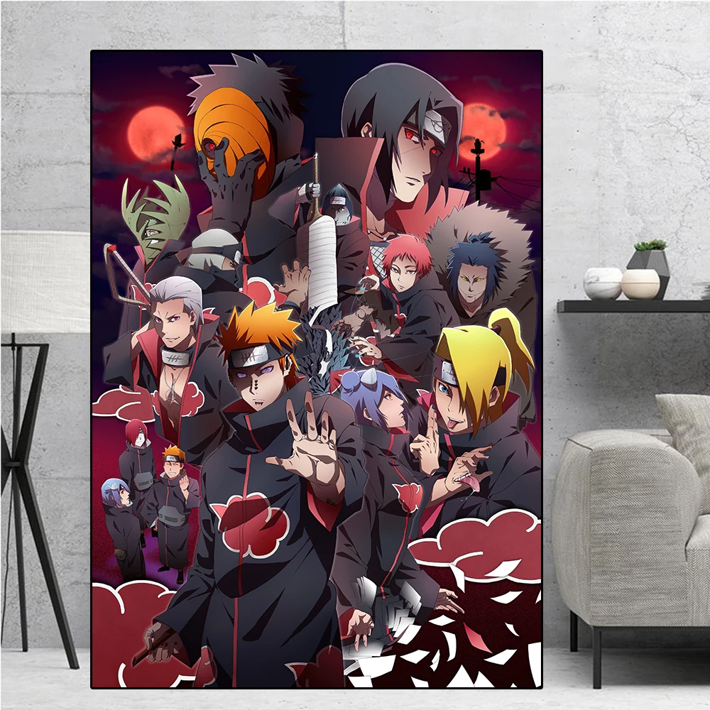 

Modern Art Poster Anime Naruto Canvas Painting and Print Mural Print Poster Wall Home Living Room Wall Decoration Painting