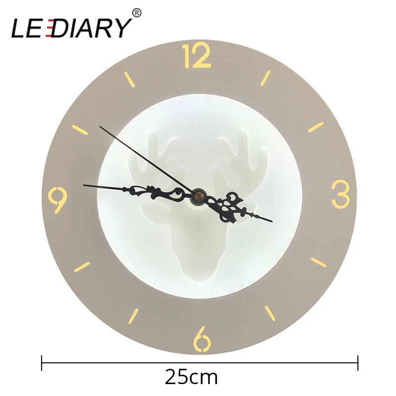 ZMISHIBO 15 Вт лунные Звездные рога Часы настенные бра для гостиной 220 В Декор