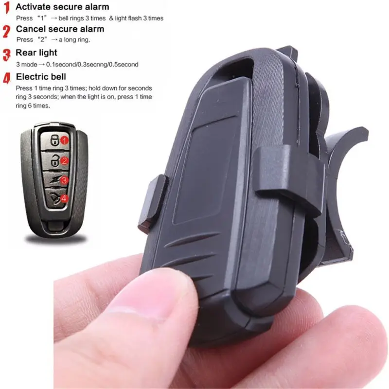 

4 In 1 Anti-theft Bicycle Security Alarm Wireless Remote Control Alerter