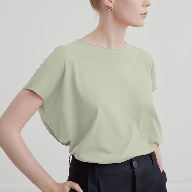 

Футболка женская оверсайз из 100% хлопка, Повседневная рубашка с коротким рукавом, уличная одежда в стиле Харадзюку, одежда на лето