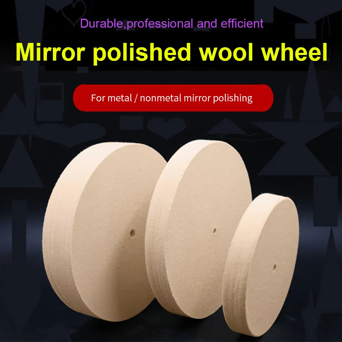 Felt Polishing Buffing Wheel Jade Metal Mirror Grinder Tool Marble Glass Surface Finish Bench Ceramics Wool | Инструменты