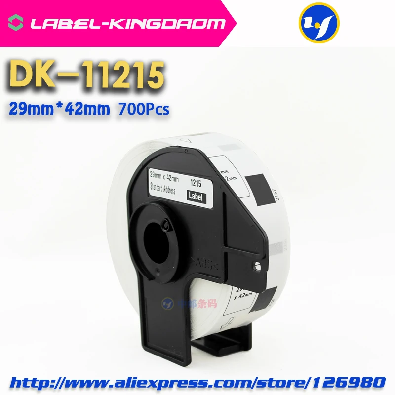 2 Refill Rolls Compatible DK-11215 Label 29mm*42mm 700Pcs for Brother Printer QL-700/720 White Paper DK-1215 | Компьютеры и офис
