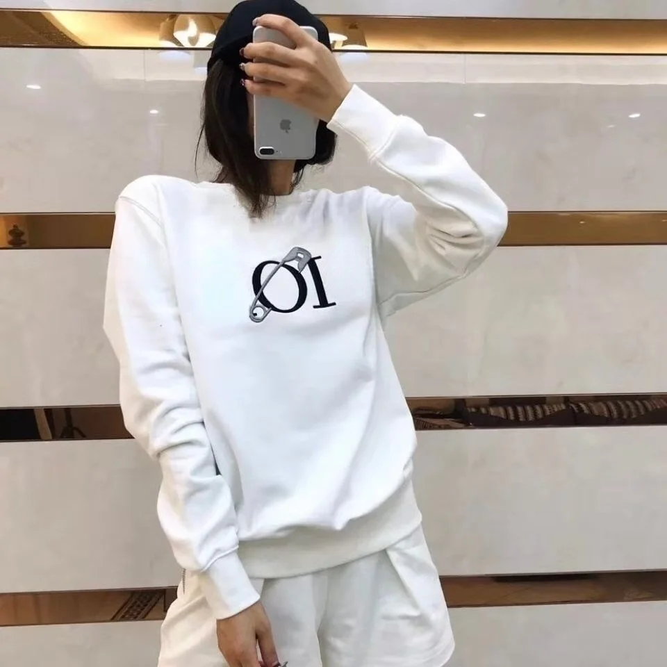 

2021 spring and autumn thin sweater men and women loose large size round neck bottoming casual jacket top