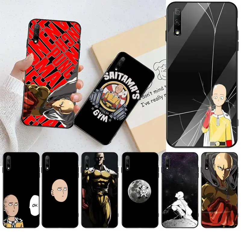 Мягкий черный чехол для телефона с аниме отбеливателем One Punch Man Huawei Nova 6se 7 7pro 7se honor