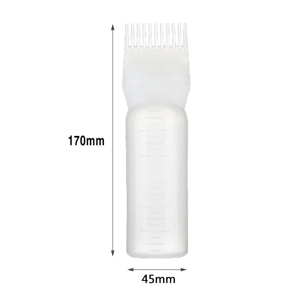 

120ml Hair Dye Bottles Applicator Comb Brush Dispenser Kit Scale Squeeze Bottle Hair Solon Home Coloring Dyeing Use 2018 new