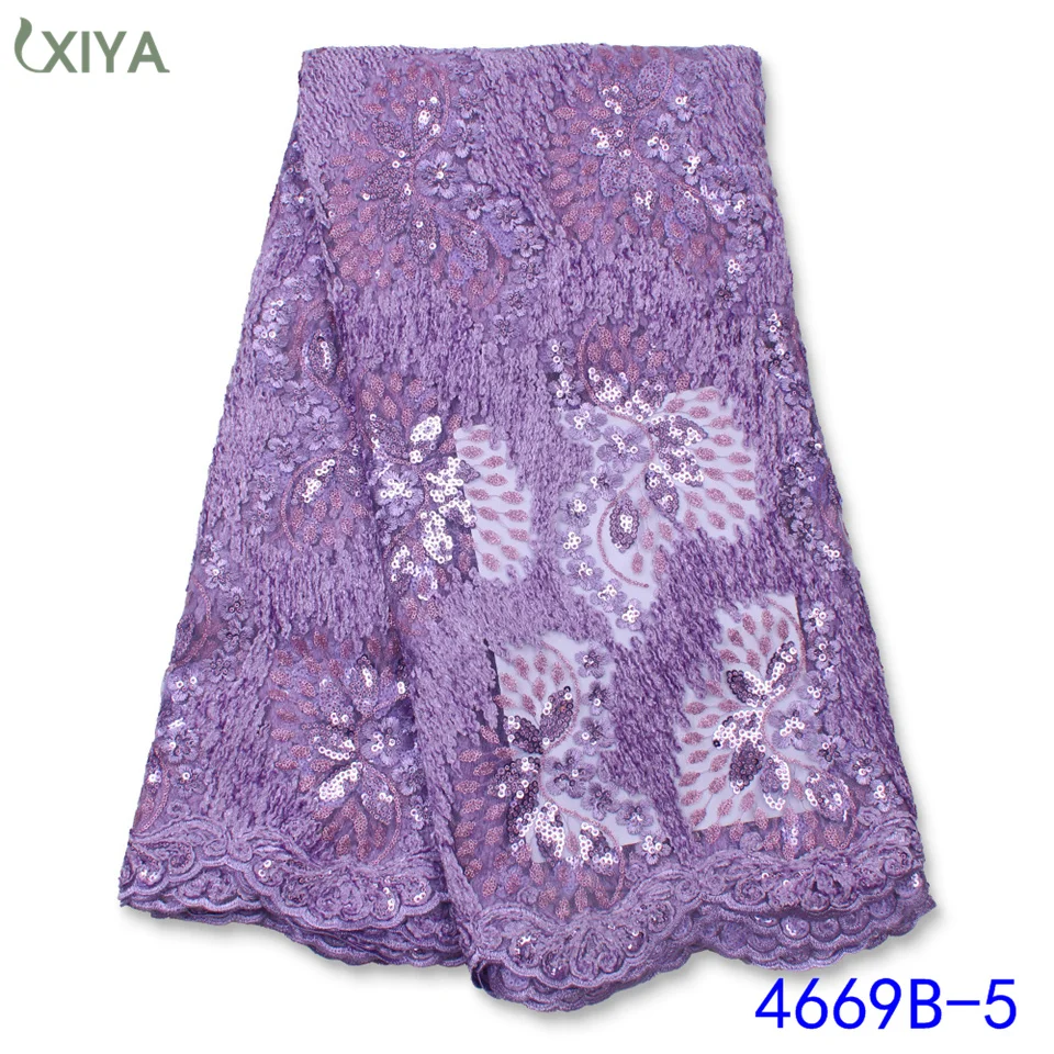 

African French Tulle Mesh Lace Fabric High Quality Sequins Lace Nigerian Net Lace Fabrics for Women Party Wedding APW4669B