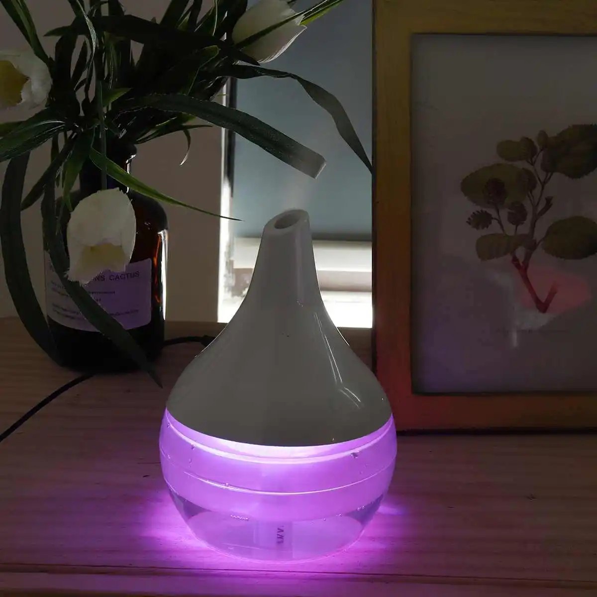 

7 Color Change LED Night Lights Air Humidifier Refreshing Air Mute Aroma Freshener Oil Diffuser Mist Minimalist Design