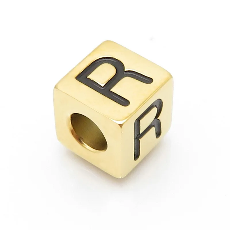 Аксессуары KALEN DIY из нержавеющей стали с покрытием золота, буквы A-Z, подвески для шарма длиной 8 мм с инициалами имени, ювелирные изделия 2020 года.