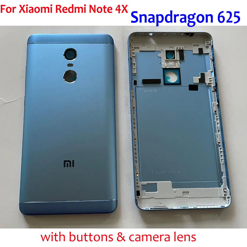 غطاء خلفي للبطارية الأصلية ، غطاء خلفي لـ Xiaomi Redmi Note 4X Note 4 الإصدار العالمي ، بديل Snapdragon 5.5 ، 625 بوصة