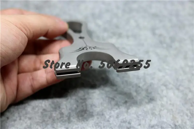 

Full Titanium Alloy Slingshot Wire Cut Fiber Catapult Manufacturer Outdoor Catapult Slingshot Slingshot For Shooting Bird