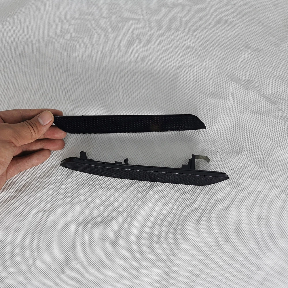 

Replacement Side logo reflector Smoked Black 2pcs Accessory Front Bumper Parts Useful