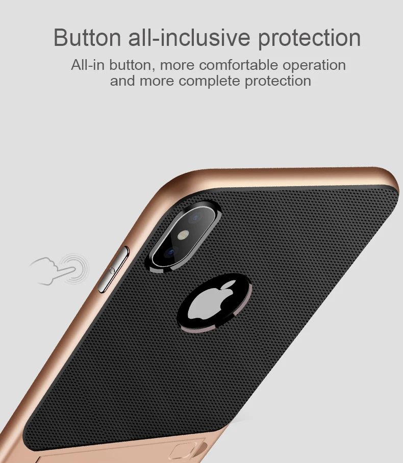 Для iPhone 11 Pro Max Чехлы ударопрочный чехол из смешанных материалов задняя крышка Подставка для Apple iPhone XR X Xs 6 6s s 7 8+ Plus Полный чехол для телефона