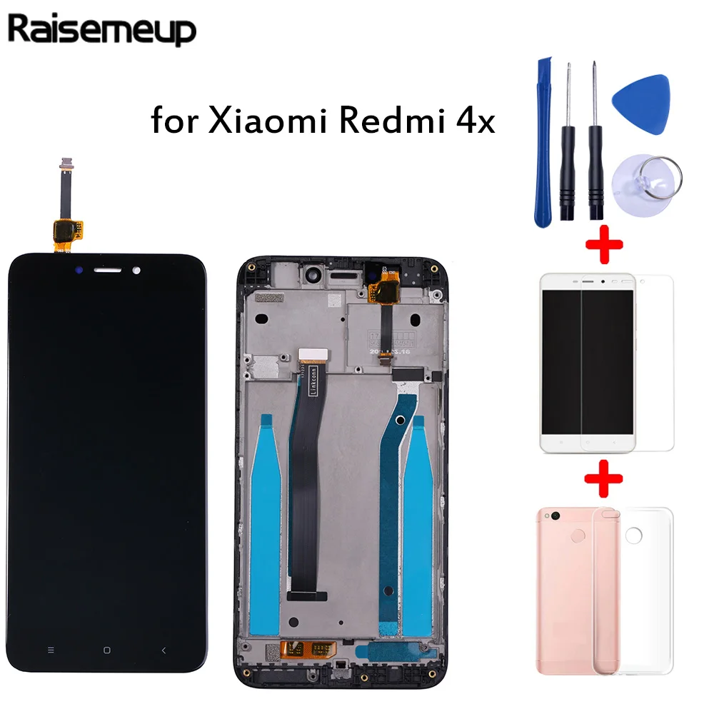 Aaaaкачество ЖК дисплей для Xiaomi Redmi 4x сенсорный экран дигитайзер замена в сборе с