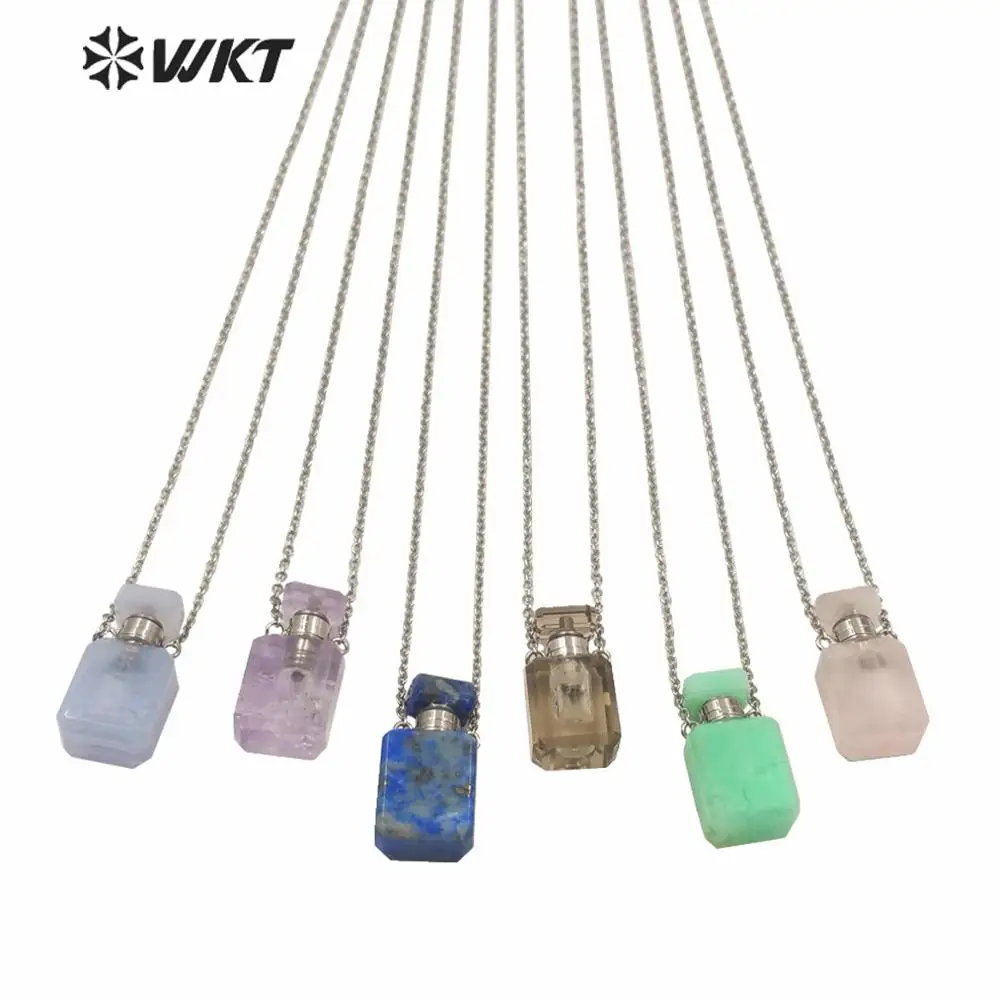 WT-N1240 Китай Поставщик высококачественное каменное ожерелье в флаконе для духов