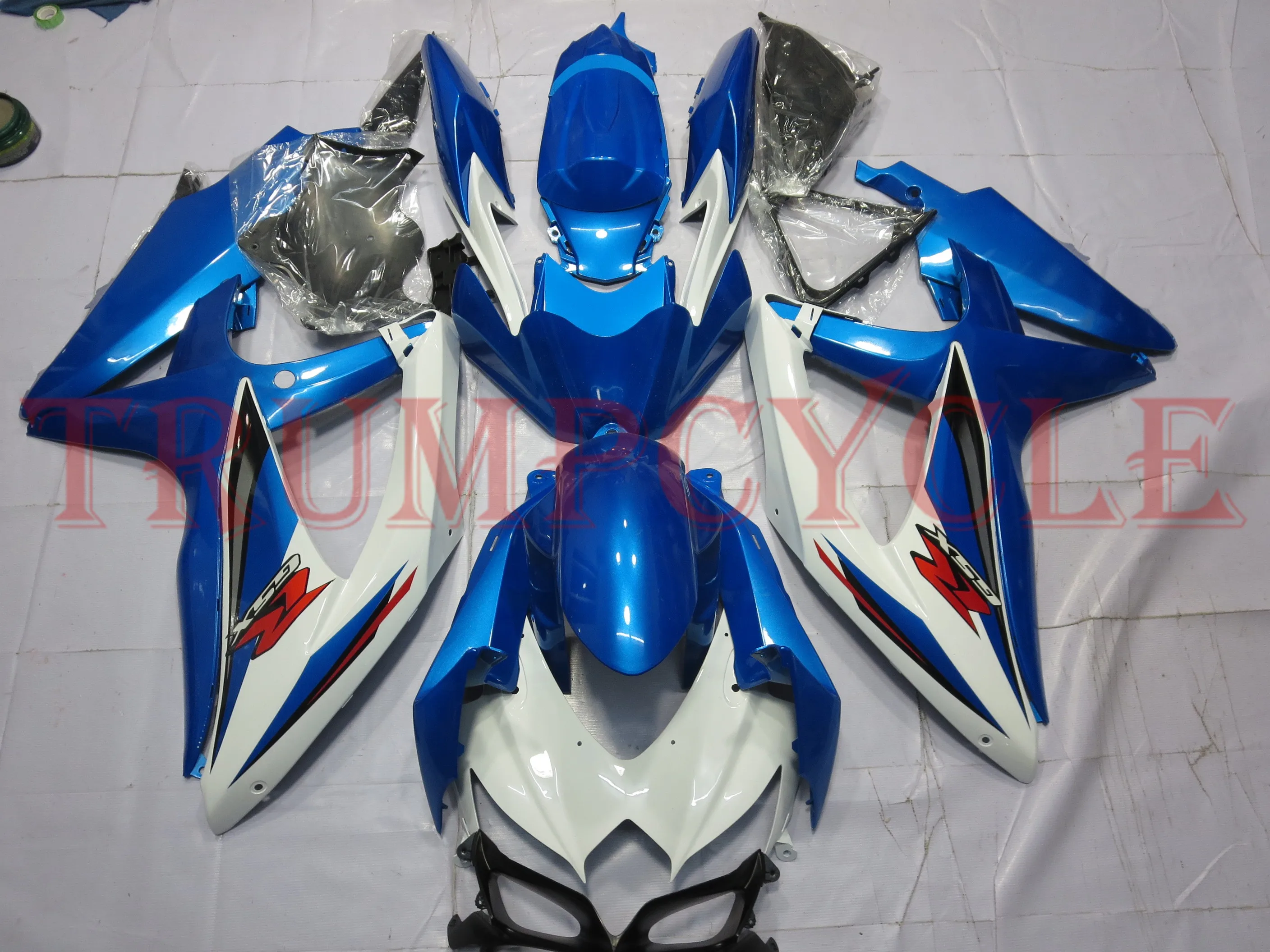 

Aftermarket Motorcycle Bodywork Injection Fairing Kit for SUZUKI GSXR 600 750 2008 2009 2010 GSX-R 600 750 K8 08 09 10 Blue