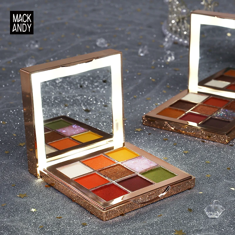 MACK ANDY прессованные блестящие тени для век Палитра жемчуг алмаз apperance Китай Макияж