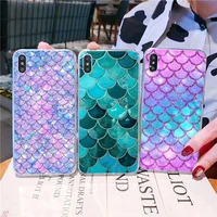 yndfcnb mermaid fish scale phone case for iphone 11 12 13 mini pro xs max 8 7 6 6s plus x 5s se 2020 xr cover