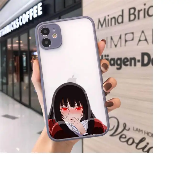 

Kakegurui Jabami Yumeko luxury Phone Case funda matte transparent For iphone 7 8 11 12 plus mini x xs xr pro max cover