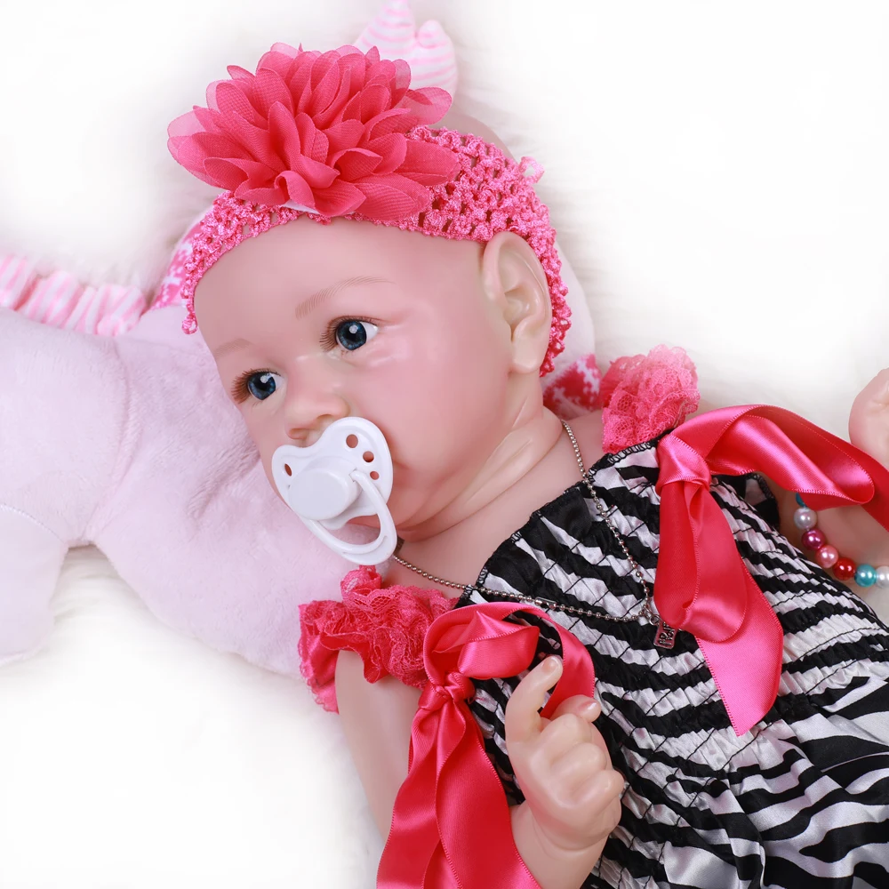 20 &quotмягкие виниловые игрушки для девочек Bebe силиконовая кукла малышей Кукла