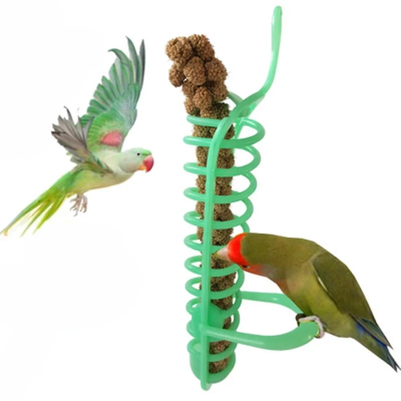 

Parrots Toys For Pet Bird Swing Stand Budgie Parakeet Cage Colorful Beads Bells Birds Feeding Auxiliary Tools Papegaai