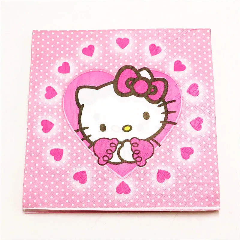 Hello kitty/51 шт./81 шт., детская скатерть для душа на день рождения, спрос среди детей, чашки, тарелки, декоративная Растяжка, салфетки, принадлежности