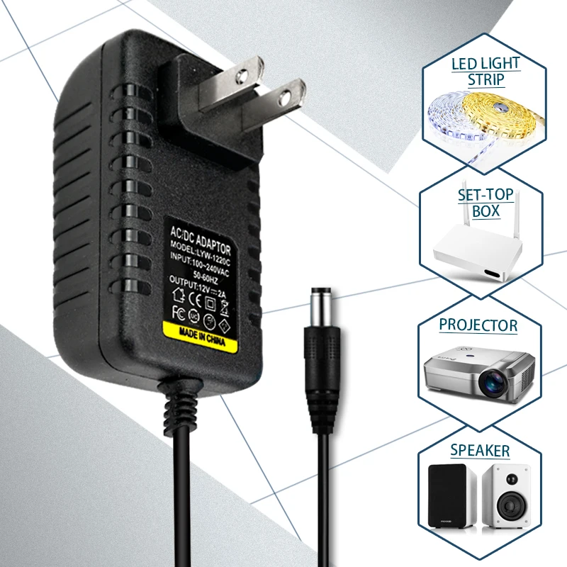 AC 100V - 240V DC/DC 12V 1A 2A 3A 5A 6A 8A 10A светильник ing трансформаторы Питание адаптер конвертер