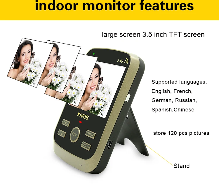 

the acessories of KDB302A door phone system,Indoor unit monitor wifi wireless video doorbell ,3.5inch monitor