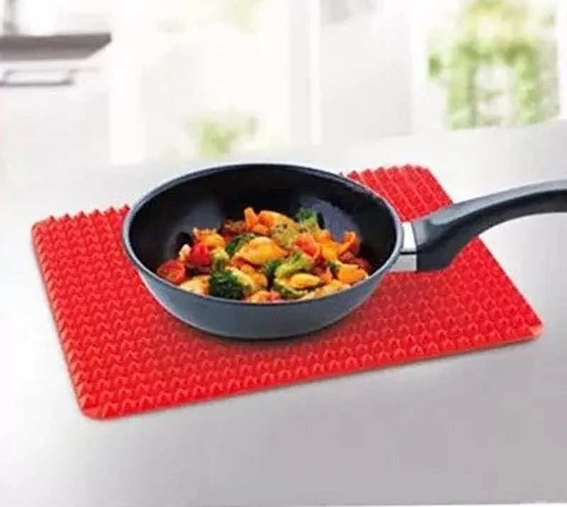 Антипригарный силиконовый коврик для выпечки кухонный поднос в виде пирамиды