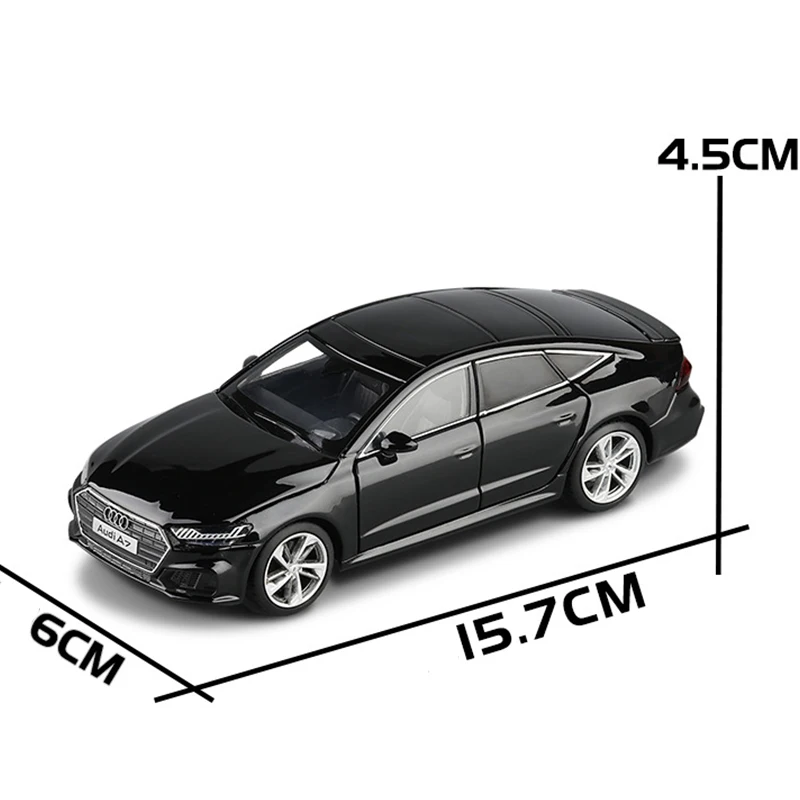 Литая металлическая игрушка в масштабе 1:32 Спортивная модель Audi A7 со звуком и