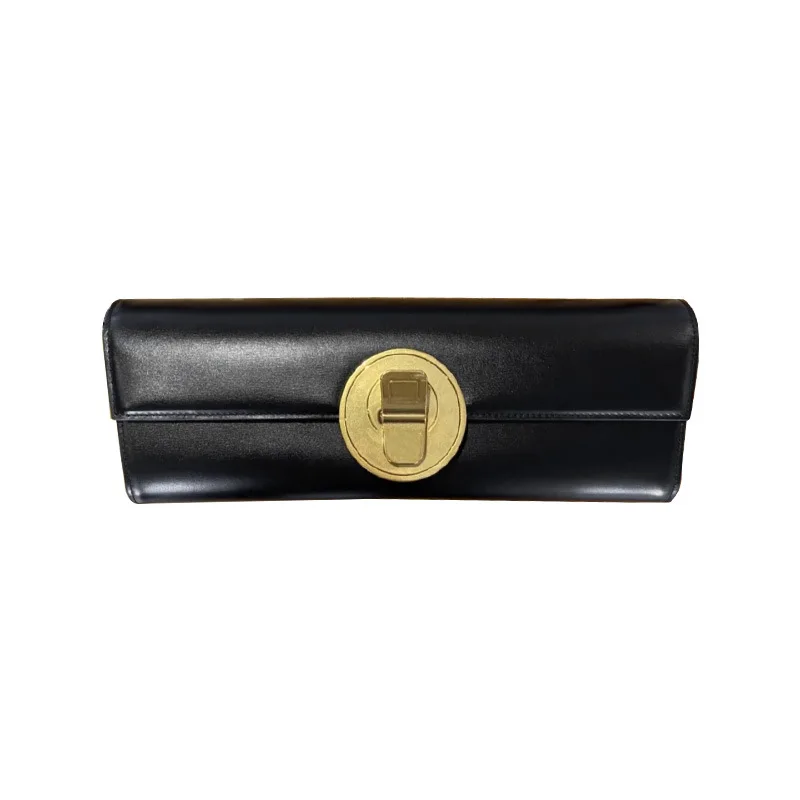 

Fashion Cowhide Shoulder Bag Long Retro Baguette Bags Designer Handbags High Quality Cross Body Bag for Ladies