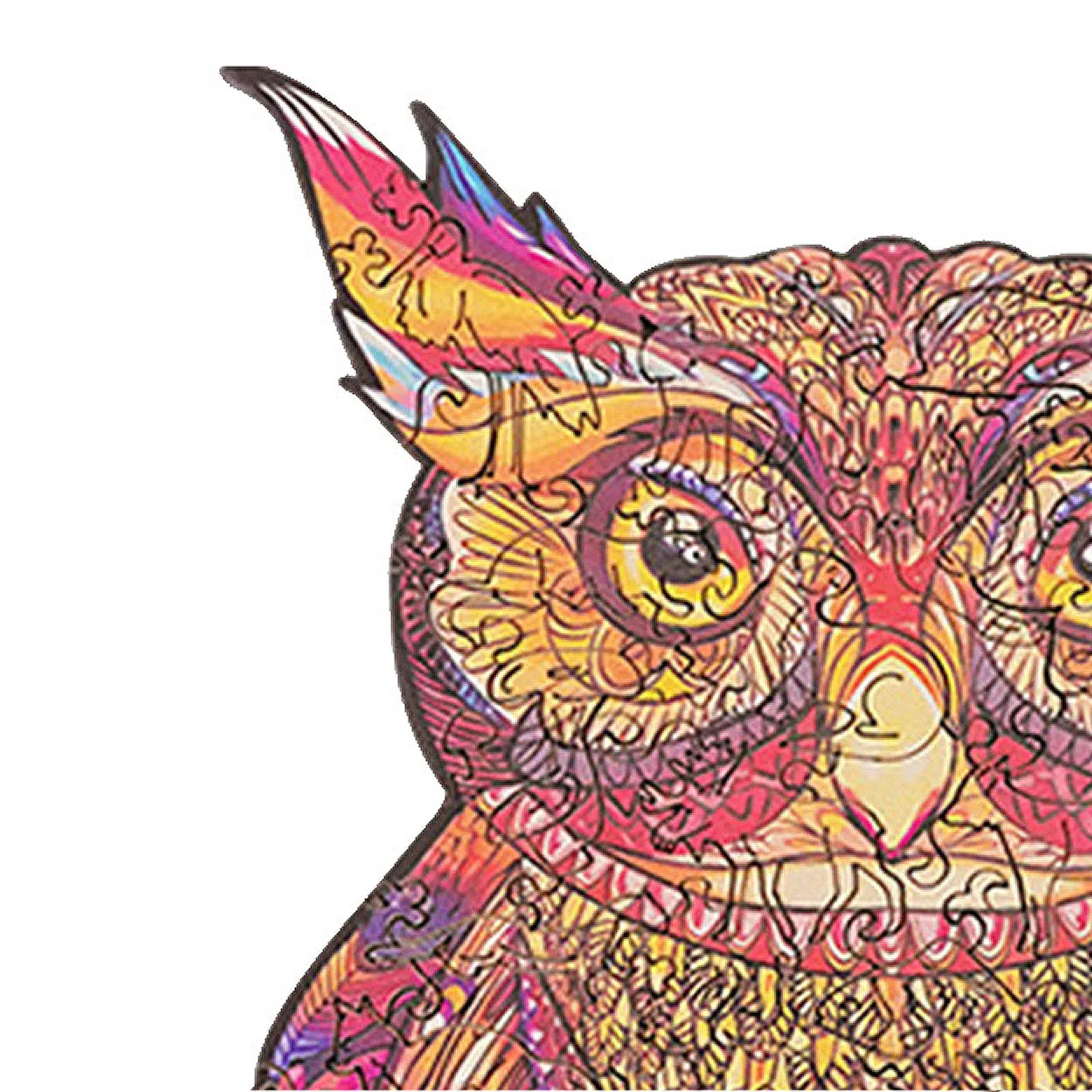 

Owl Building Block Puzzle Quality Irregular Puzzle Adult Children Gift Wooden 14cmx18cmx4cm Montessori c50