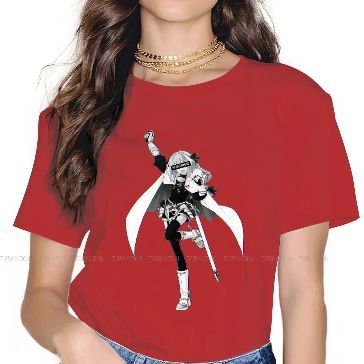 

Astolfo Husbando Fashion TShirts Fate Grand Order Game Master Servants Female Fabric Streetwear T Shirt Round Neck Big Size