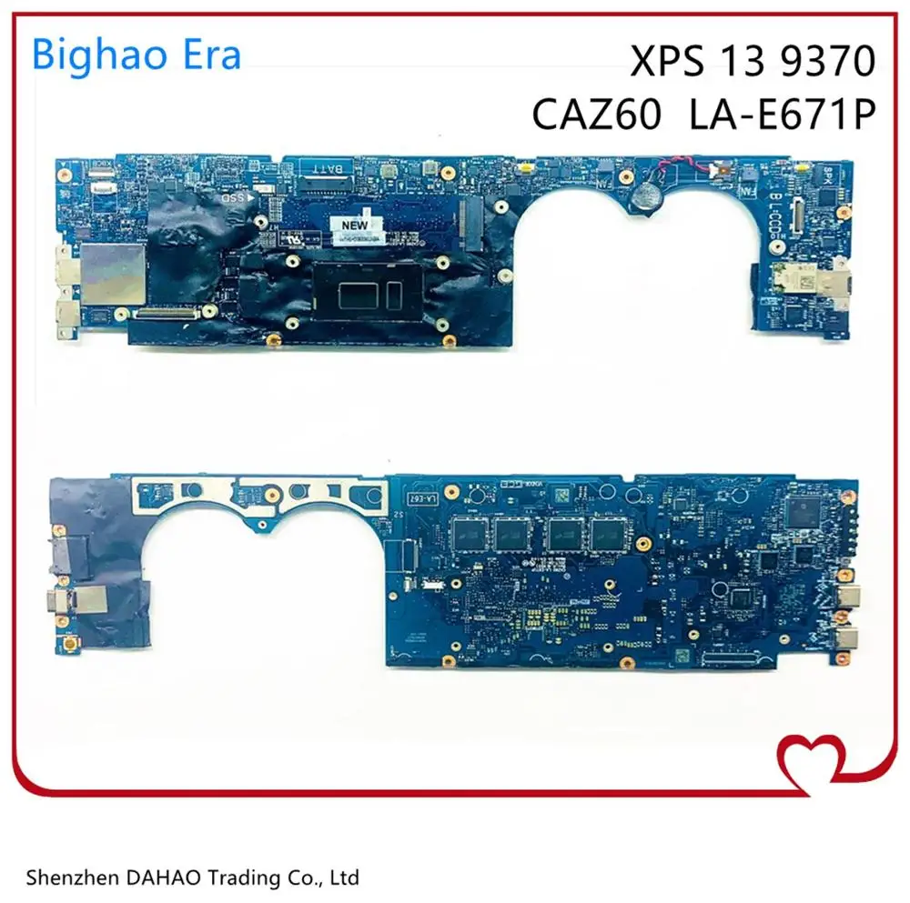 

CN-0YPVJW 0YPVJW YPVJW For DELL XPS 13 9370 Laptop Motherboard CAZ60 LA-E671P MB With SR3LA I5-8250U 8GB-RAM 100% Fully Tested