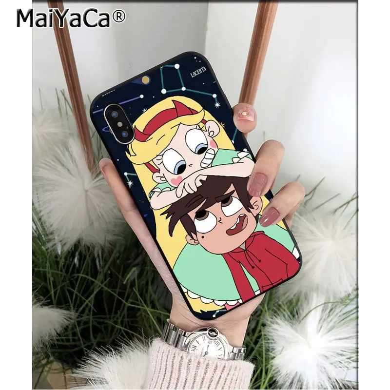 A11 MaiYaCa STAR VS THE Force OF EVIL мягкий, силиконовый, из ТПУ черный чехол для iPhone X XS MAX 6 6S 7 7plus 8 8Plus 5 5S XR - Цвет: A11