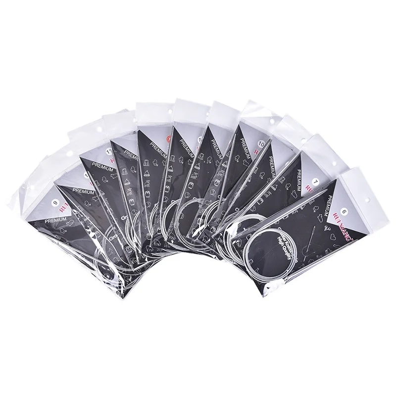 Круговые спицы из нержавеющей стали 11 шт./компл. круглые вязальные бриллиантовые