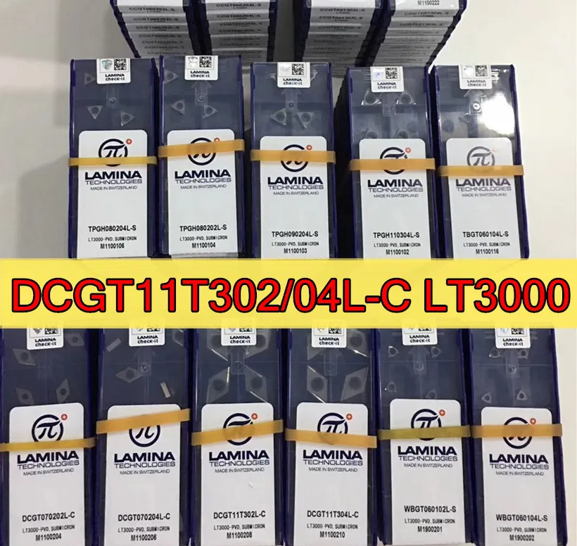 DCGT11T302/04L-C LT3000 10 шт./компл. 100% гладкая металлическая вставка для лампы швейцарского